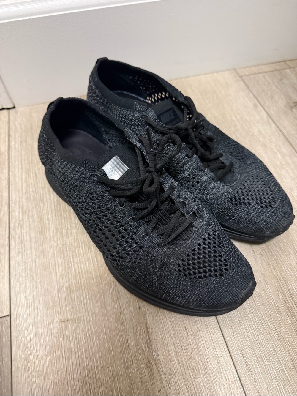 Nike Men’s Black Flyknit Athletic Sneakers